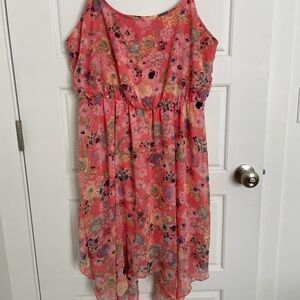 No Boundaries Floral Pink Dress XL